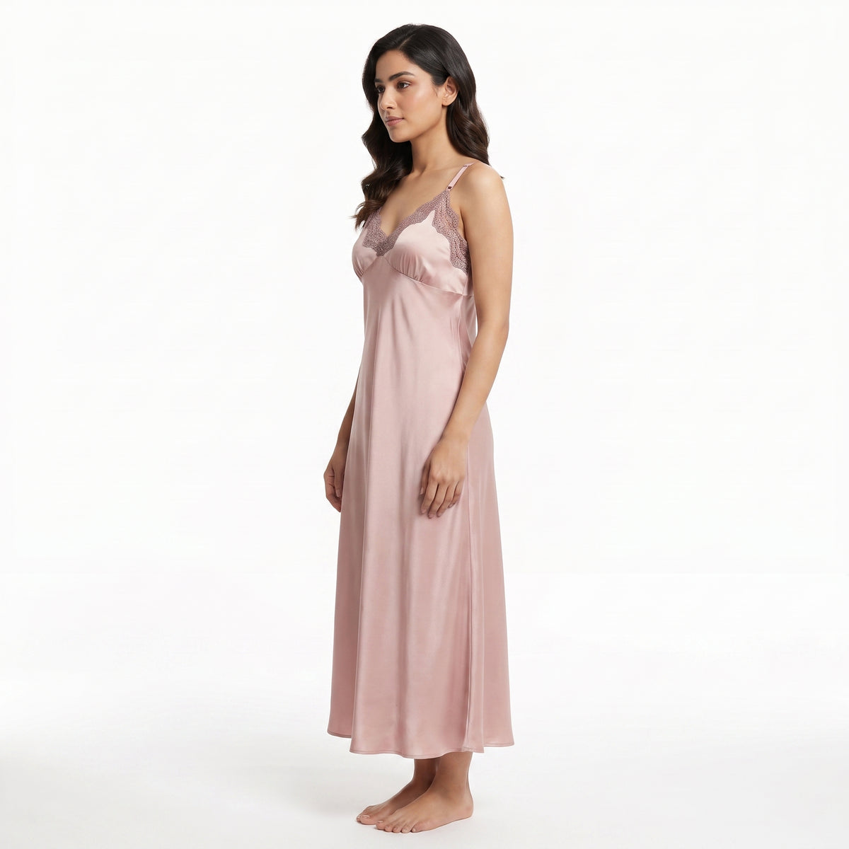 Barcelona Blush Satin Nighty